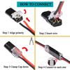 10/20pcs Double-Wire Plug-in Connector with Locking Buckle-Pluggable LED Wire Connectors 2 Pin 2 Way Electrical Wire Connector
