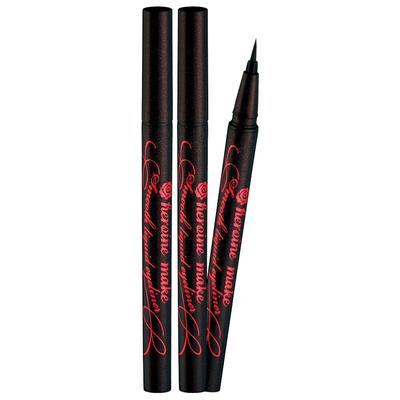 Kiss Me Heroine Make Стійка рідка підводка для очей Smooth Super Keep 0,4 мл, Коричнево-чорний, 2 шт.