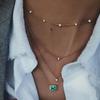 New Gold-plate Crystal Stars Pendant Necklaces For Women Necklace Multilevel Female Boho Vintage Jewelry Wedding Gift