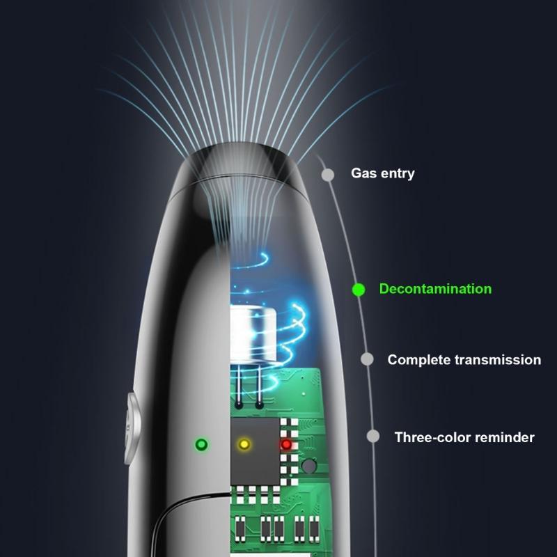 Respirator Alcoholicity Detector Tester Fast Response LCD Digital Display Breath Analyzer Drunk Suitable for Car Drivers