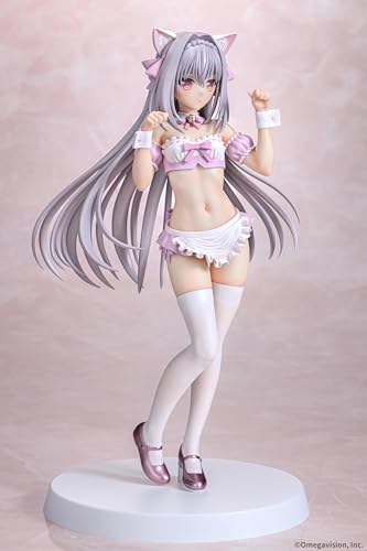 Q-six Tsuki Ni Yorisou Otome No Sahou Sakurakoji Luna Cat Ear Maid Sakura Color Ver. 1/6 Scale PVC Painted Complete Figure
