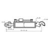 Hydraulic Upper Link CBM Hook Cat. 3 Joint 650-876 Mm Sparex S.331201