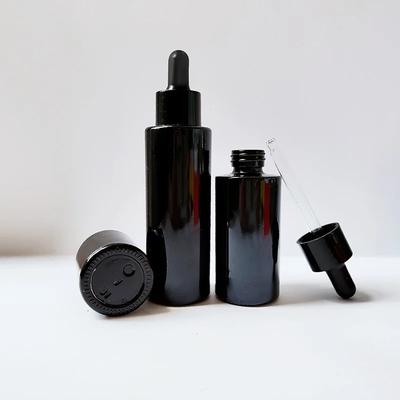Essentiële Olie Flesje 20ml Glas Zwart Druppelflesje Sample Flesje Aromatherapie Vloeibare Druppel voor Massage Parfum Flesjes
