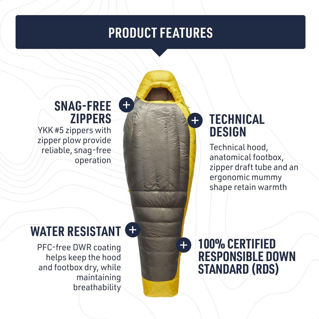 Sea To Summit Spark Ultralight Down Sleeping Regular Bag, 45°,