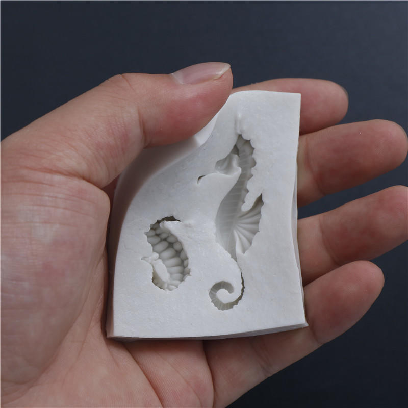 Silikonová forma na mořského koníka Sugarcraft Fondantová forma Nástroje na zdobení dortů Silikonová forma na čokoládu a gumpaste