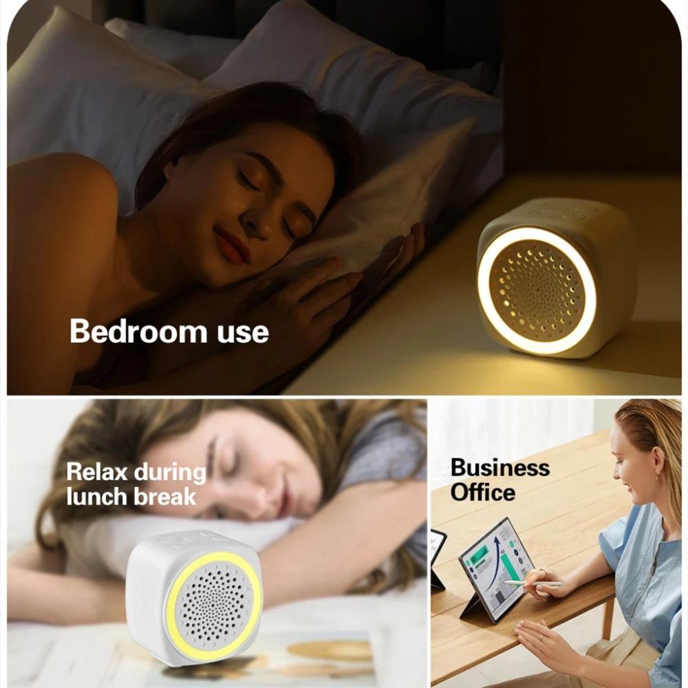 with RGB Lighting Baby White Noise Machine 26 Types Soothing Music Sleep Machine Home