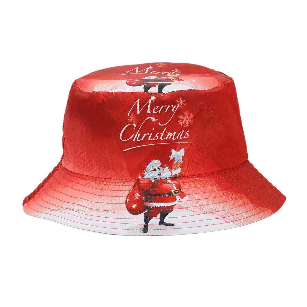 Personalisierter Weihnachts-Print Outdoor Fischerhut - Weihnachtsmann-Design für Männer und Frauen