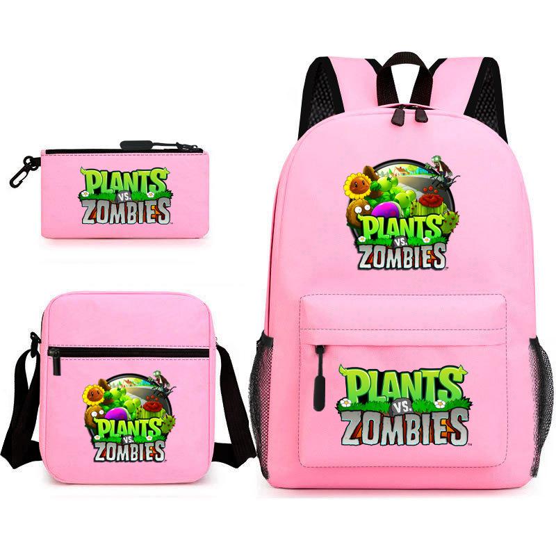 Umgebende Pflanzen vs. Zombies Teenager Schüler Schultasche Herren- und Damen-Freizeitrucksack Umhängetasche