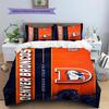 Denver Broncos Pattern Bedding Set Quilt Cover Pillowcase Home Decor Gift (1 * duvet cover + 2 * pillowcase, without core)