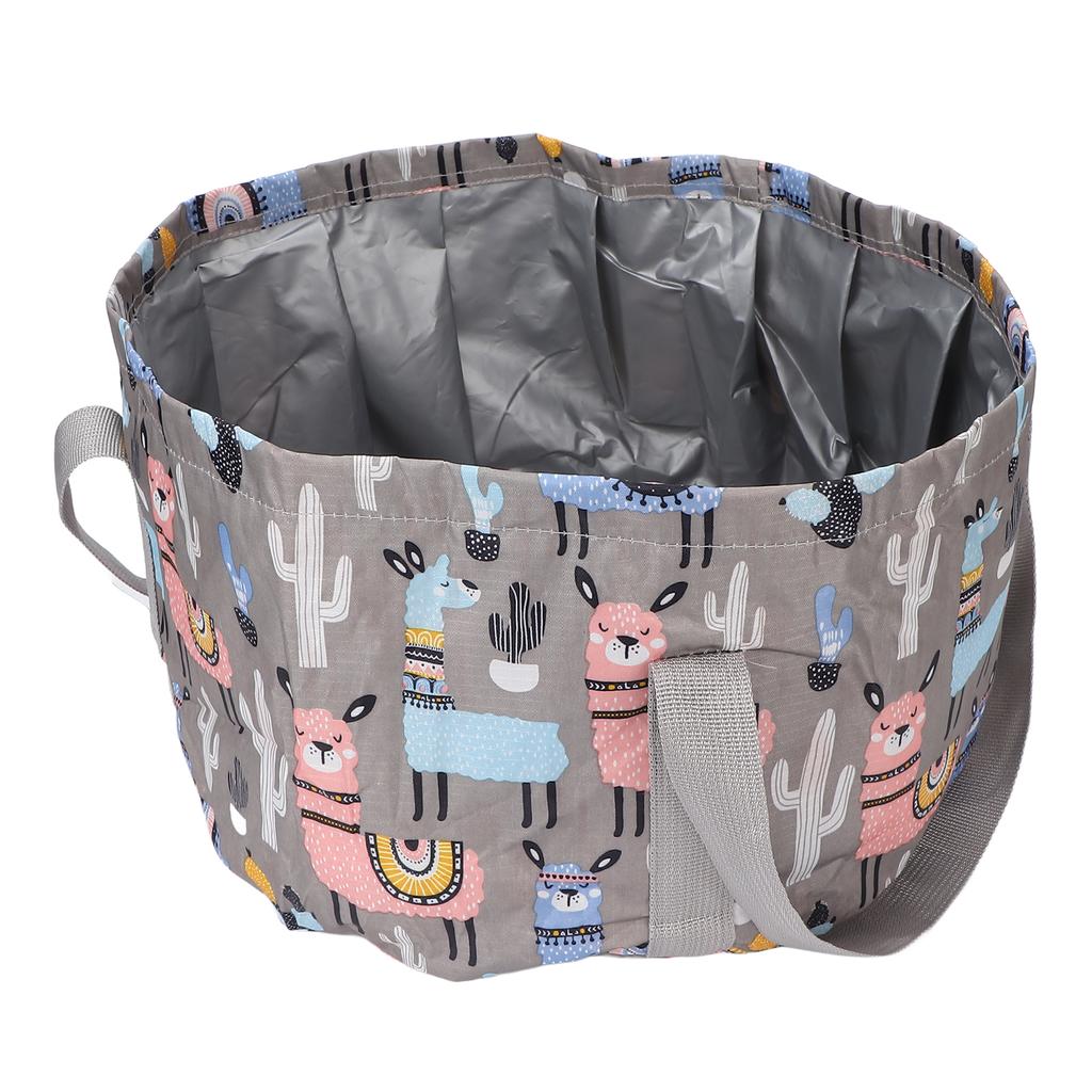 Zusammenklappbare Fußbadewanne 21L Faltbare Fußbadewanne Tasche für Außenbereich Waschen Camping
