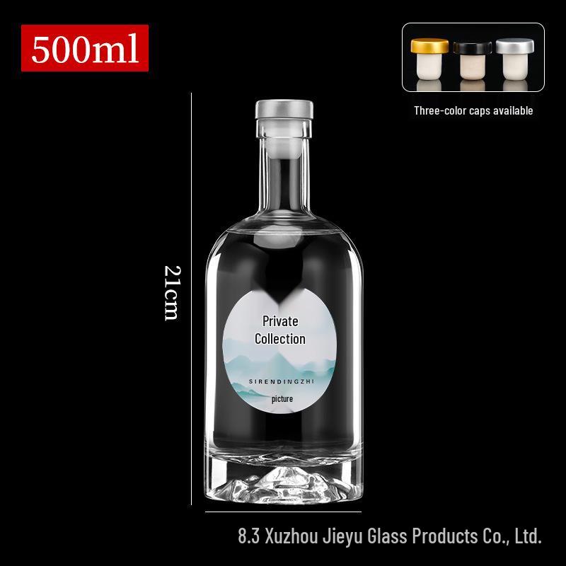 High-Grade Sealed Glass Wine Bottle for Baijiu Soaking and Long-Term Storage