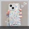 Applicable To Apple 15 Mobile Phone Case Iphone14promax Color Polka Dot Stand 13 Feather Yarn 12 High-end Large Hole