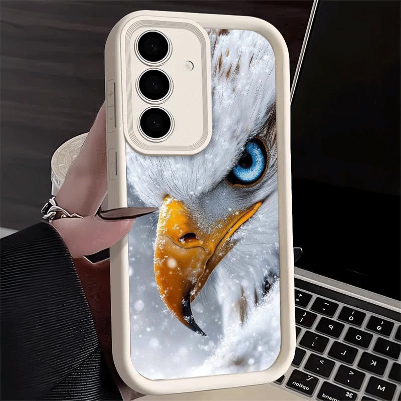 Phone Case for Samsung Galaxy A17 A16 A15 A14 A13 Bald Eagle Cool A56 A36 A26 A55 A35 A25 A54 A34 A24 A53 A33 A23 A07 A06