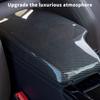 Replacement Armrest Protection Cover for E90 E92 325i Carbon Fiber Texture ABS Armrest Cover Auto Interior Accessories