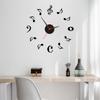 Note Clock Acrylic Wall Clock Study Entrance Wall Clock Decorative Wall Sticker Clock Luminous Nordic Style Fashionable Silent
