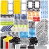 TEESE 430pcs Technique Beam Frame Axle Pins - Compatible with Lego Technic Parts - STEM MOC - Bulk Blocks (Random Color)