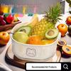 Double-Layer Melamine Drain Basket and Fruit Bowl