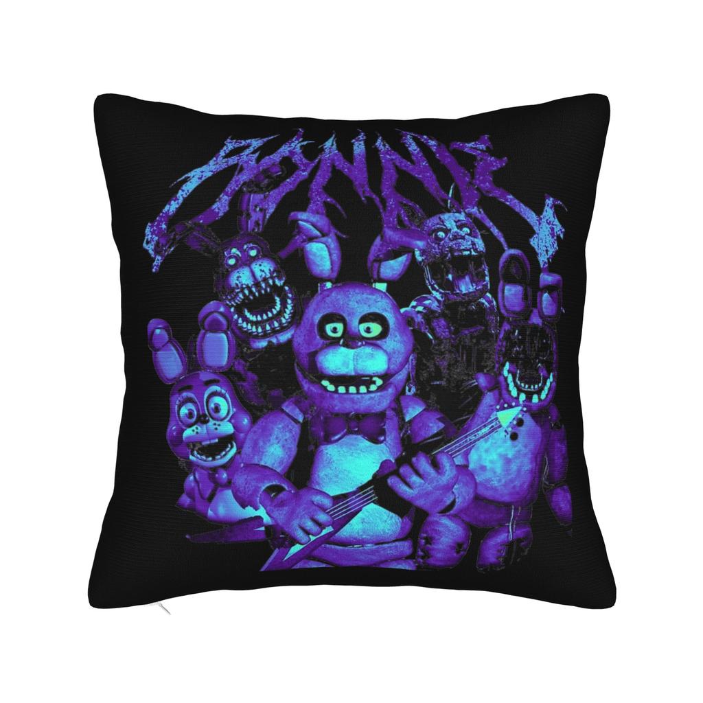 Fnaf Horror Rock Music Pillowcase Polyester Cushion Cover Gift Pillow Case Cover Home Dropshipping 45X45Cm