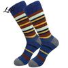 Everyday Cotton Crew Socks Men Argyle Socks Plus Size Colorful Striped Thick Dress Thickened Autumn Winter for Cold Weather Comfortable Non Binding