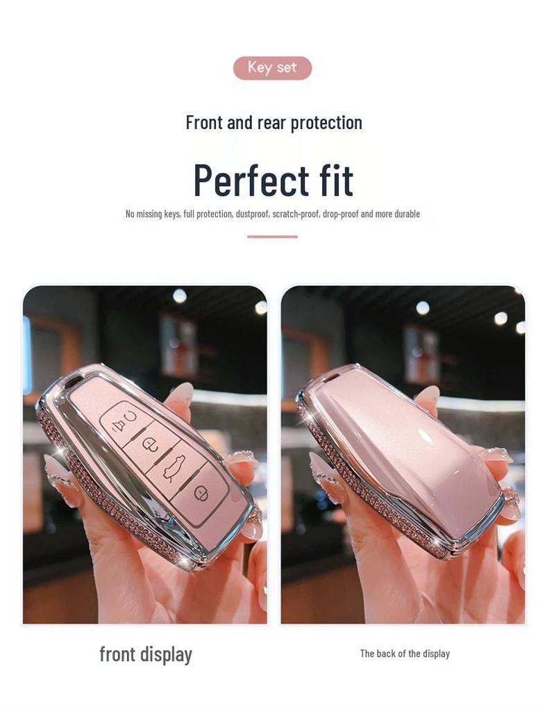 Geely Key Case for Panda Mini, Karting Knight, Emgrand GS, Vision X6, Endurance Bear, Boyue, Borui, and Buckle Models.