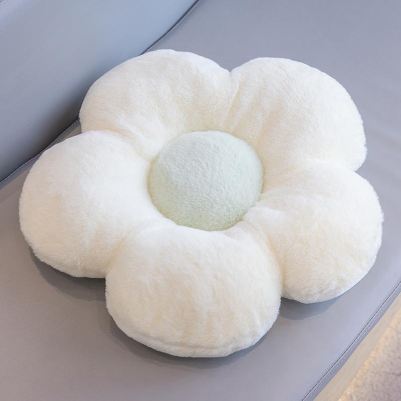 Langes Plüsch Sonnenblumenkissen Gefüllte Blumenform Bodenmatte Baby Spielmatte Heimspielmatte Weiche Pflanze Blume Wurfkissen Kissen