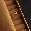 Light Luxury High-end Zircon Index Finger Ring Niche Retro Palace Style Ring Fashion Temperament Medieval Style Ring Female
