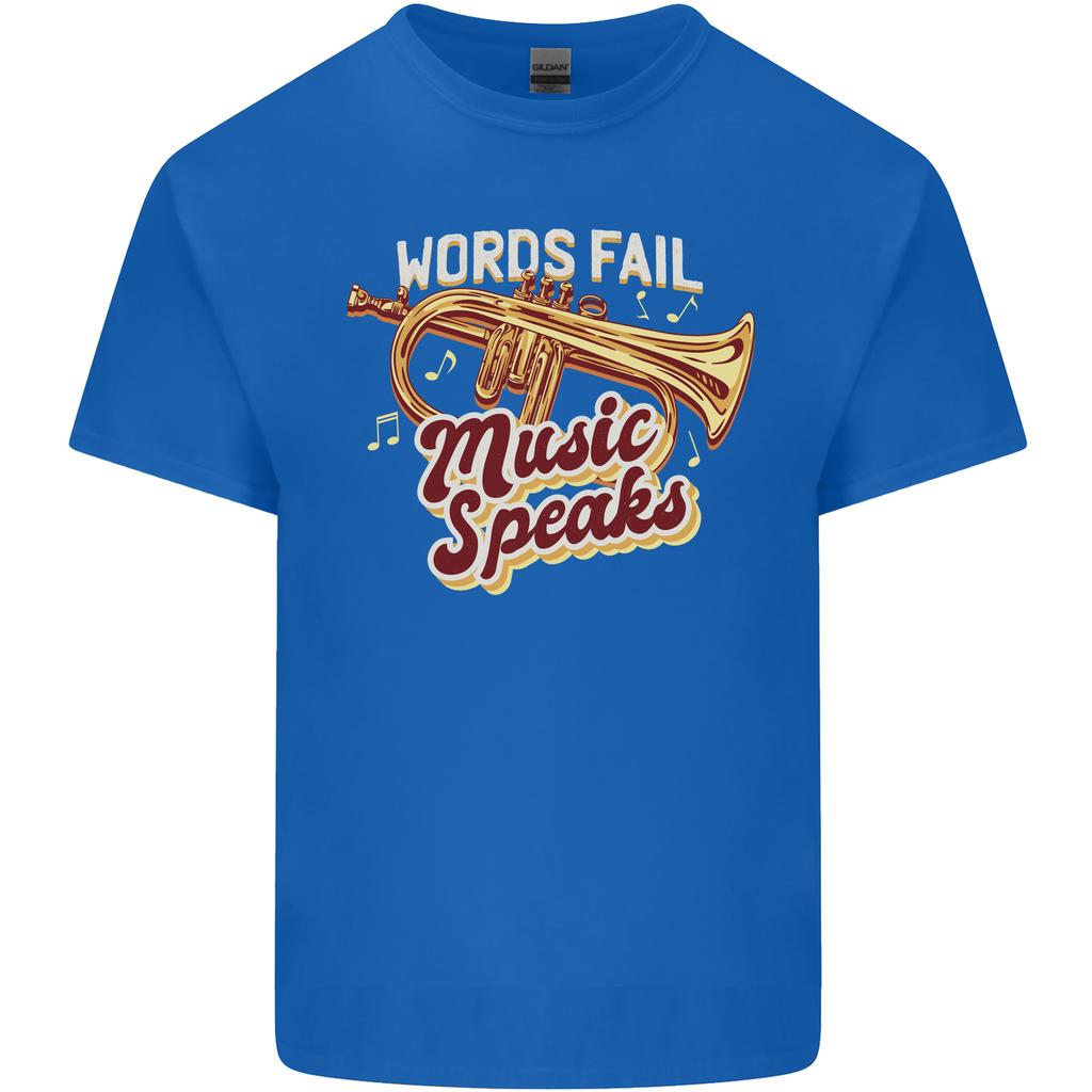 Flugelhorn Music Speaks Where Words Fail Unisexs Light Cotton TShirt
