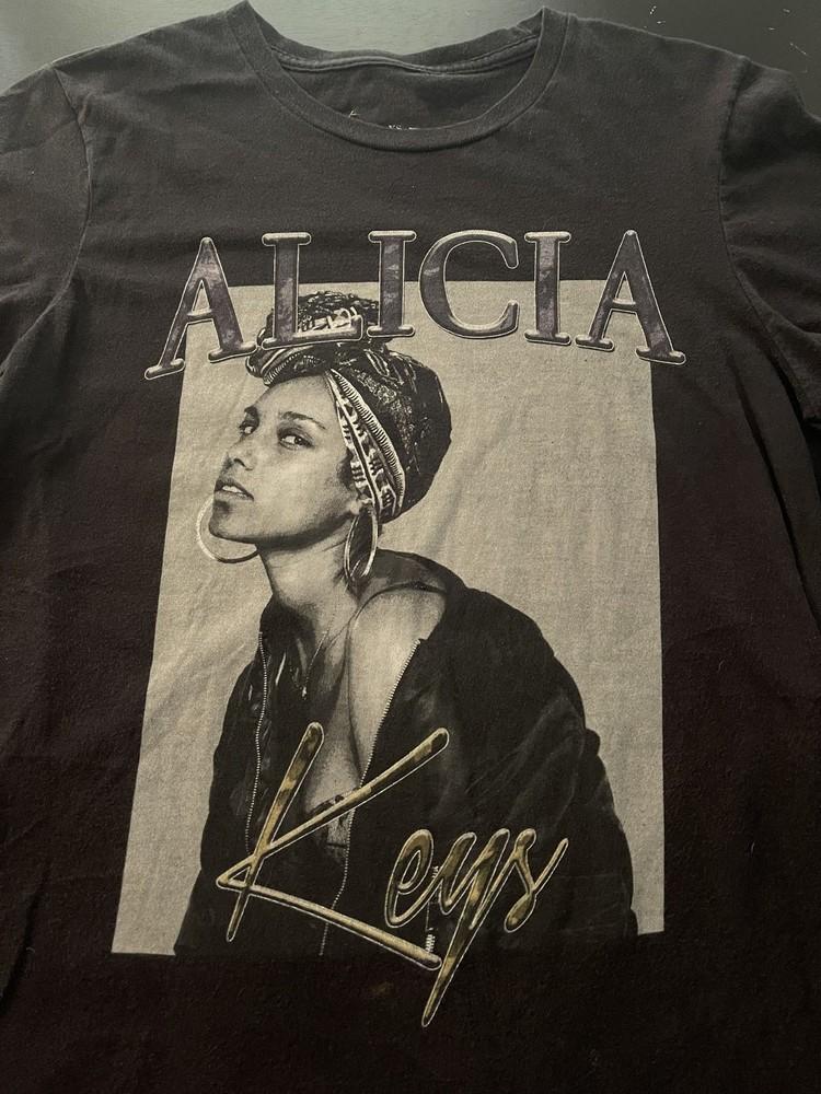 

VIntage Alicia Keys Cotton Black Shirt Unisex Concert S to 5XL MQ411 Unisex T-Shirt XXXL