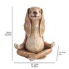 Fashionable garden meditation rabbit resin ornament, suitable for home decoration, outdoor decoration