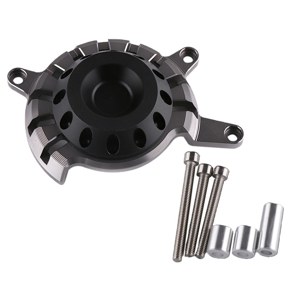 Motorcycle Engine Protective Guard Cover with Mounting Kit for 650F 2014-2018 Titanium,Red