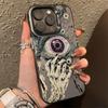 Funda de Teléfono Alternativa Gótica Ojo Espeluznante Mano de Esqueleto para iPhone 17 Air 16 15 14 13 12 11 Pro Max Mini Plus Carcasa Estética Oscura