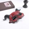 Cattle Halloween Mask PU Leather Cosplay Masquerade Simulation Headgear Goat Horn Mask  Festival