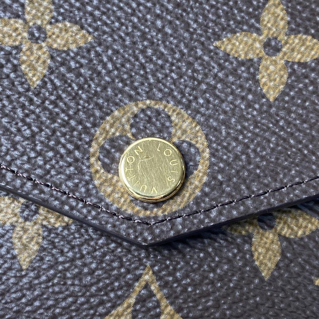 Gebrauchte LOUIS VUITTON Geldbörse Braun PVC Damen