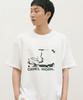 CAMEL WORK Bounced Ball Short Sleeve T-Shirt (White)