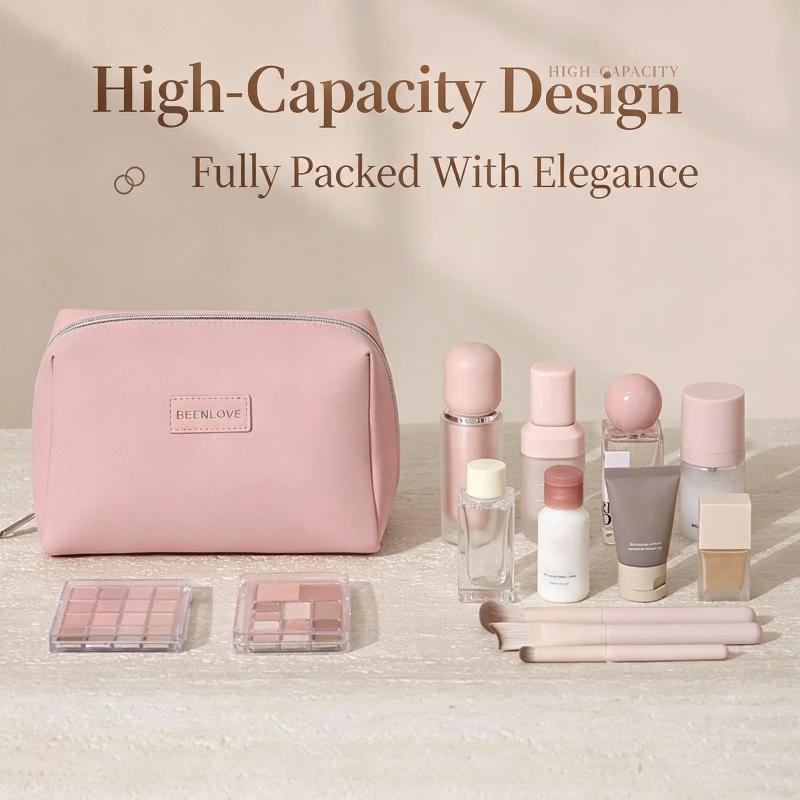 Waterproof Cosmetic Makeup Bag Large Capacity For Travel Daily Use Toiletry Storage