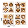 Wooden Geometric Shape Matching Puzzle Board Color Cognition Shape Thinking Logic Training Children Montessori Educational Toys