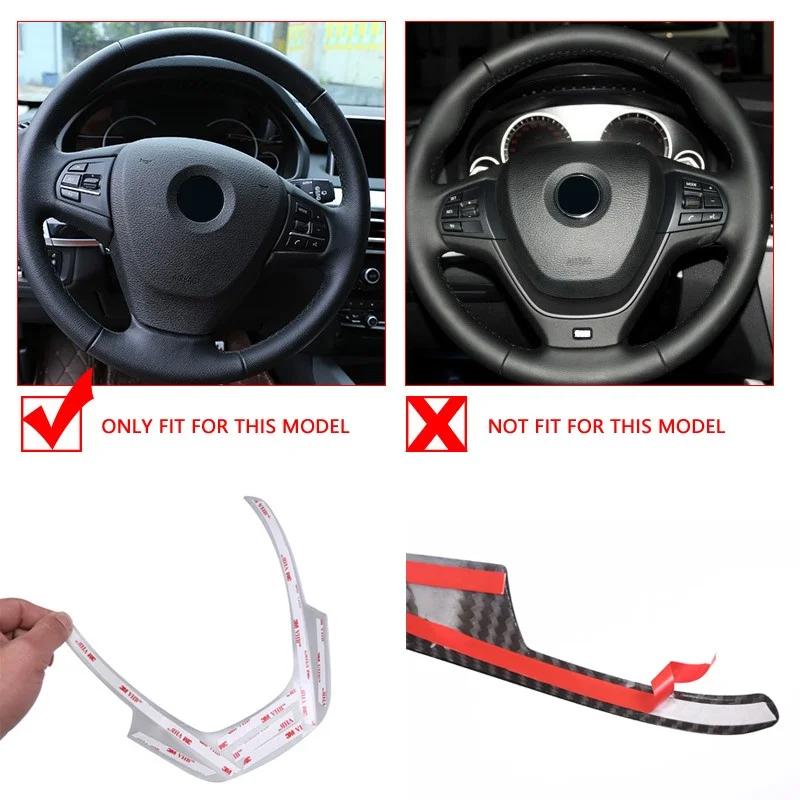 For BMW X3 X4 X5 F15 F25 F26 2014 2015 2016 Car Interior Steering Wheel Frame Cover Decoration Trim