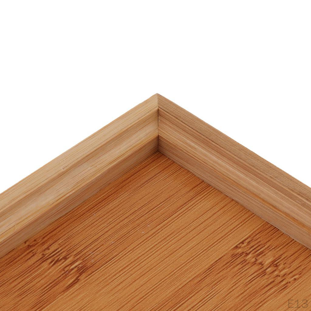 Large Wooden Serving Tray, Various Types Of Dishes