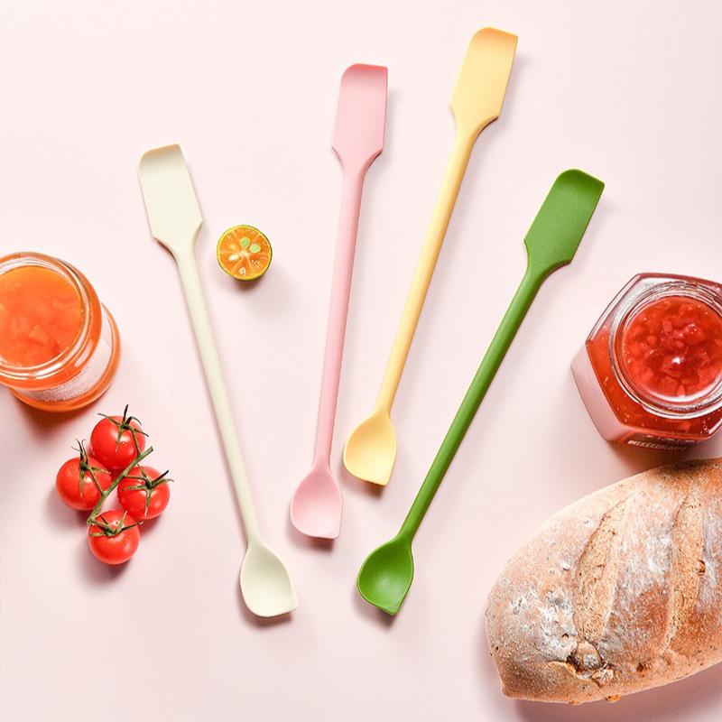 Mini Silicone Spatulas, Multifunctional Small Scrapers for Kitchen, Cosmetics & Jars, Reusable Stirrer for Jam, Lotion, Narrow & Thin Bottles,Colorful