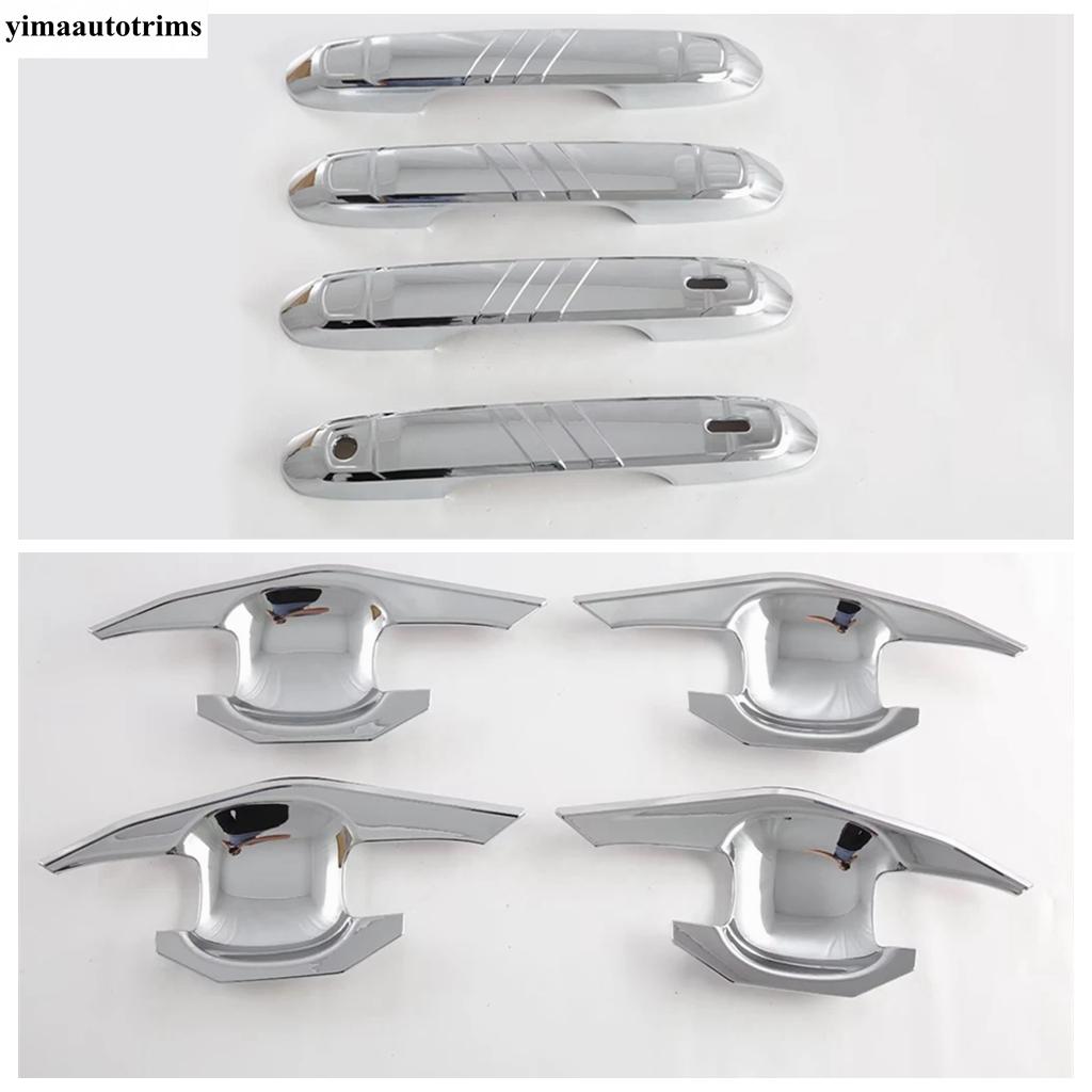 Car Door Handle Bowl Decoration Protection Cover Trim Carbon Fiber Accessories For Toyota Land Cruiser 250 Prado LC250 2024 2025