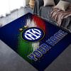 Tappeto Personalizzato Inter Milan per Soggiorno Camera da Letto Casa Decorazione Divano, Tappetino Antiscivolo per Giochi Bambini