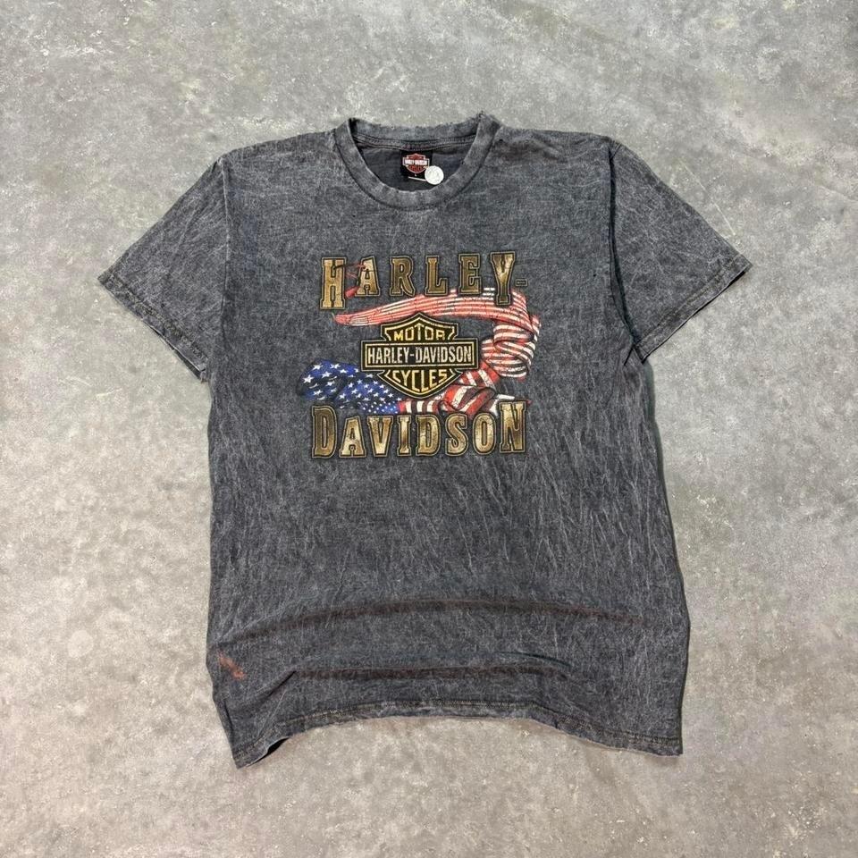 Harley Davidson black and grey cotton shirt #bikerstyle Unisex T-Shirt XXL