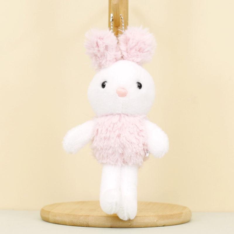 

Keychain Plush Bunny Lovely Green Rabbit Toy 14cm Wedding Toss Soft Animal Stuffed розовый