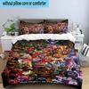 3PCS Fnaf Character Collage 3pcs Bedding,Including 3PCS Duvet Cover And 2pcs Pillowcases Perfect for Christmas,Ideal for Bedroom, Dormitory
