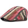 HT4785 Baskenmütze Herren Damen Frühling Sommer Sonnenhut Vintage Gestreift Künstler Maler Baskenmütze Männlich Weiblich Efeu Flache Kappe Herren Baskenmützen