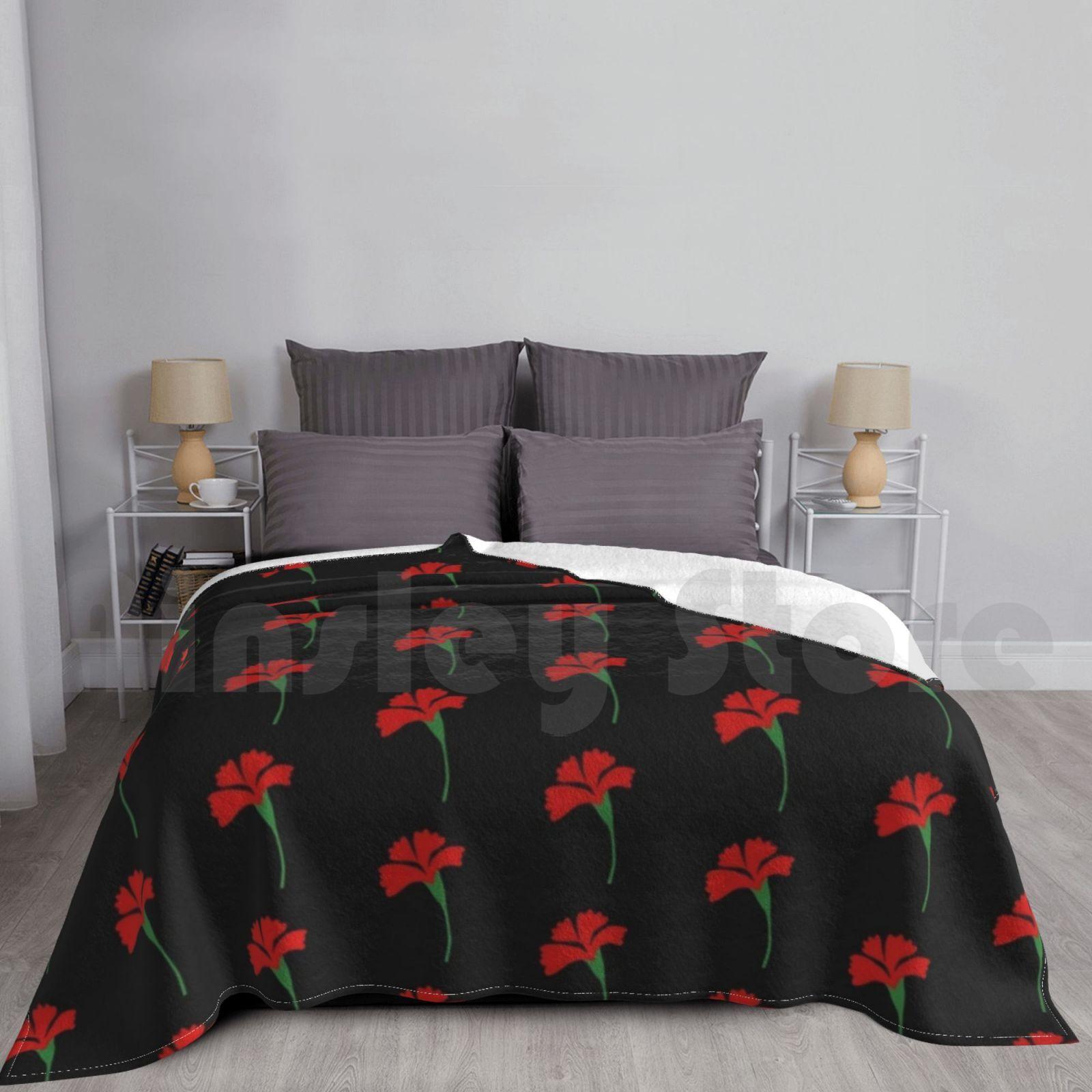 Hadestown Flower-Icon Blanket Fashion Custom Hadestown Hades Town Musical Broadway Musicals Theater Size: 75*100cm, Weight: 230 GSM