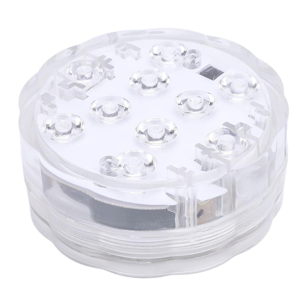 Pool Light with 24 Keys Remote Control 10 Light Beads IP68 Water Resistant RGB Magnetic Underwater Light for Outdoor Party