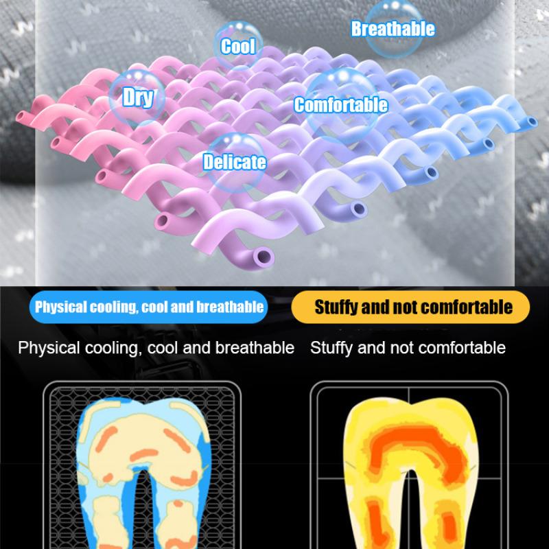 Coprisedile universale per auto, in seta di ghiaccio, traspirante, estivo, fresco, per schienale auto, accessori per interni auto