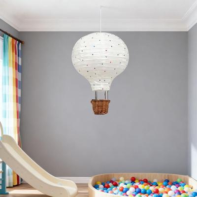 DIY Hot Air Balloon Craft Kit with LED Lights - Kids Decor, Creative Room Project Light Making Night F2F4