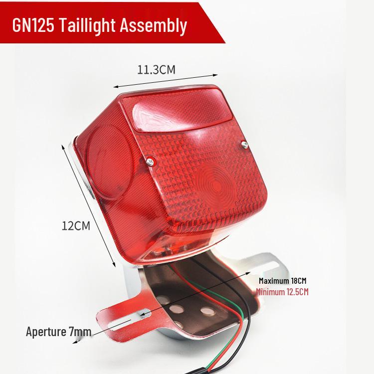 

Motorcycle Taizi GN125 Headlight & Turn Signal Assembly for Haojue HJ125-8 Rear Tail Light.
